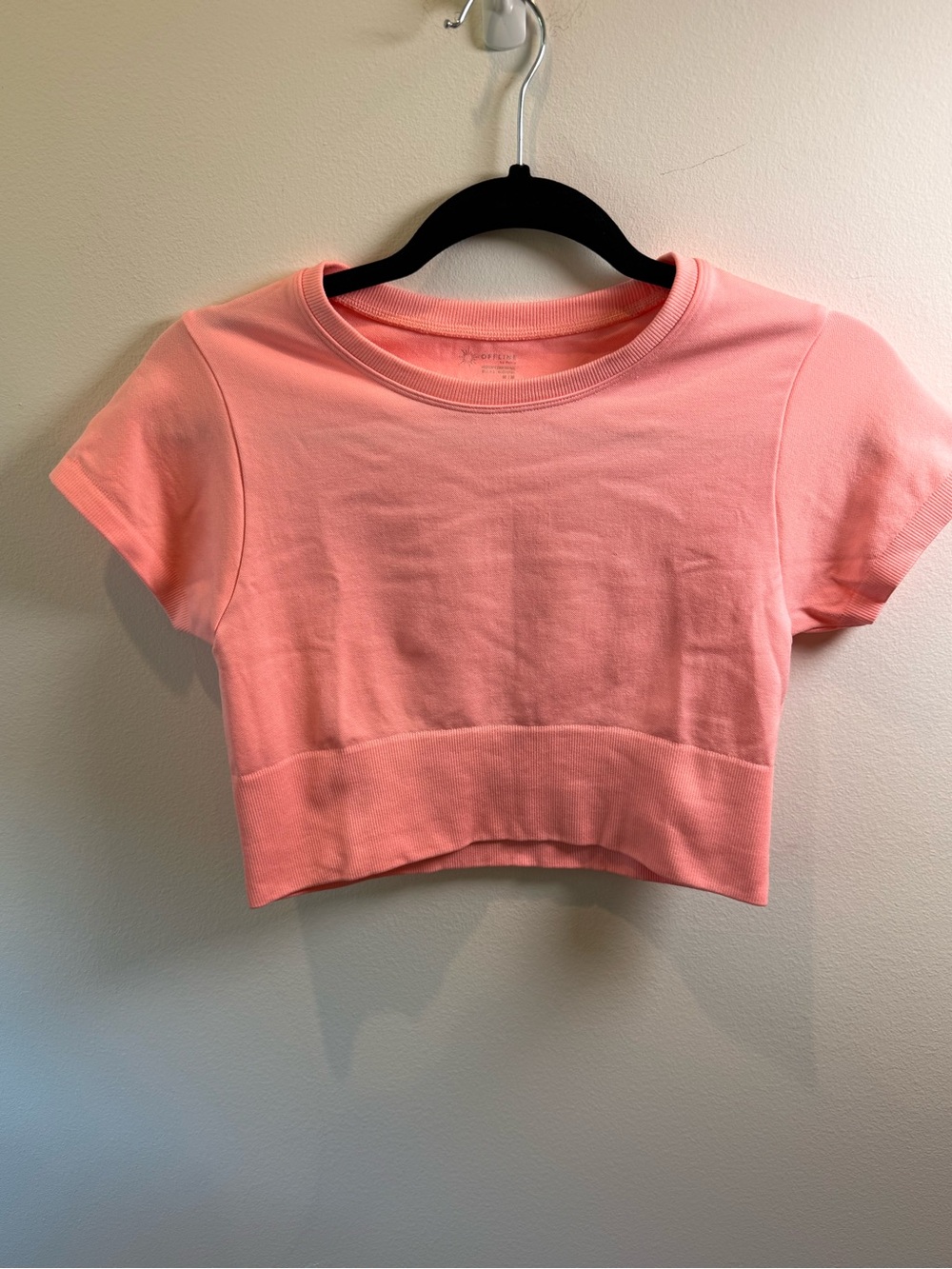 OFFLINE by Aerie Real Good Cropped Active Tee Pink Size Medium